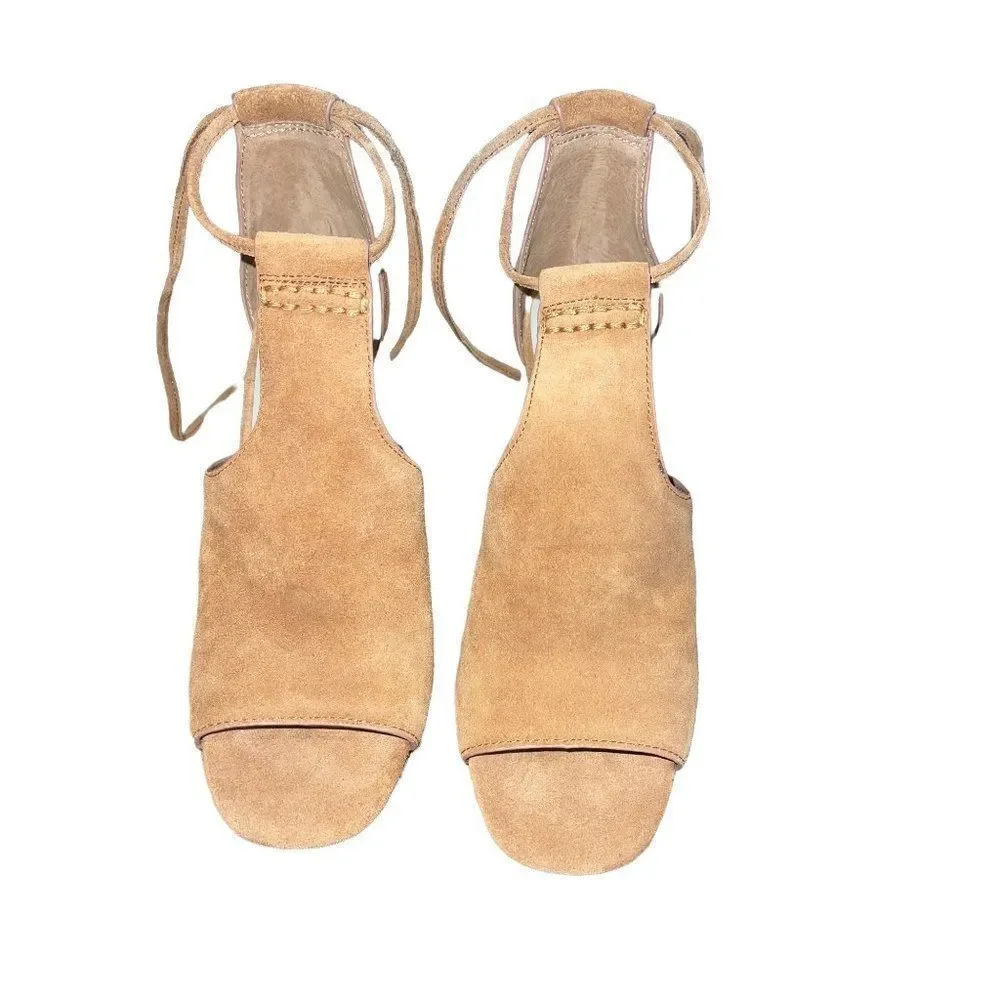 1. State Tilya Leather Block Heel Open Toe Sandals Size 7‎